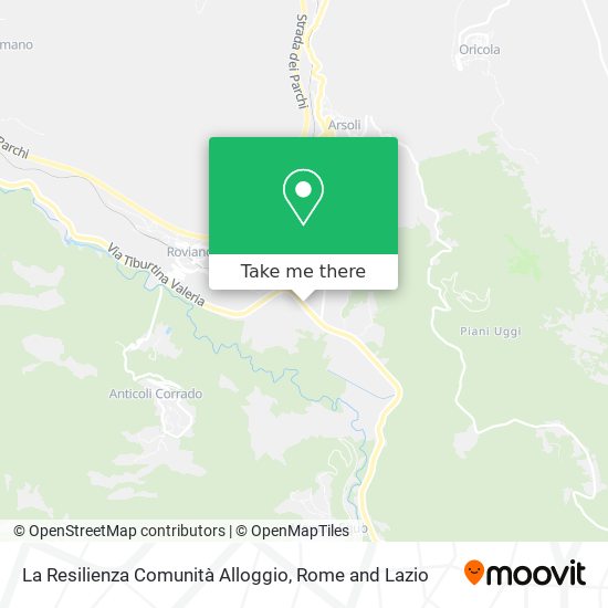 La Resilienza Comunità Alloggio map