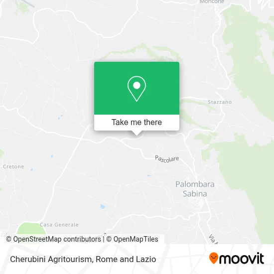 Cherubini Agritourism map