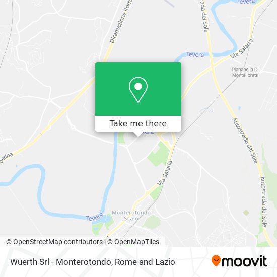 Wuerth Srl - Monterotondo map