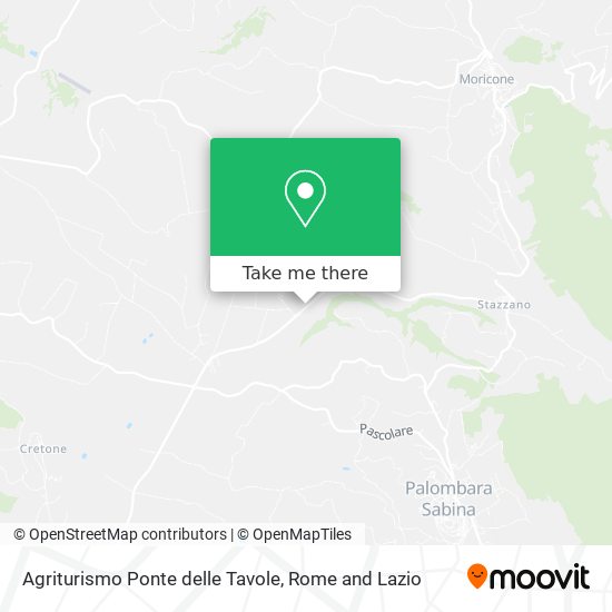 Agriturismo Ponte delle Tavole map