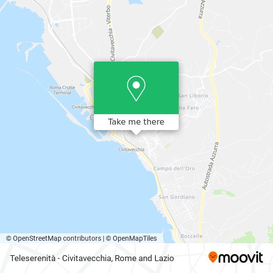 Teleserenità - Civitavecchia map