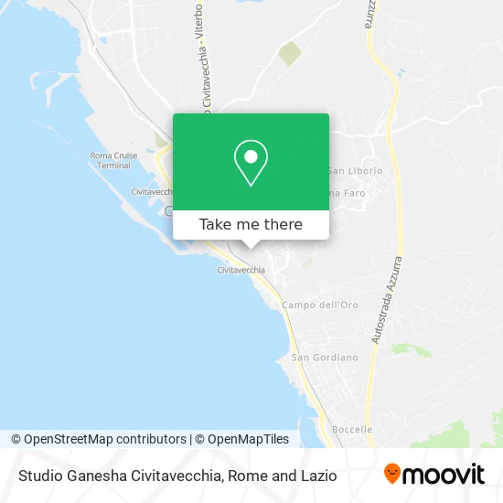 Ganesha Studio Civitavecchia map
