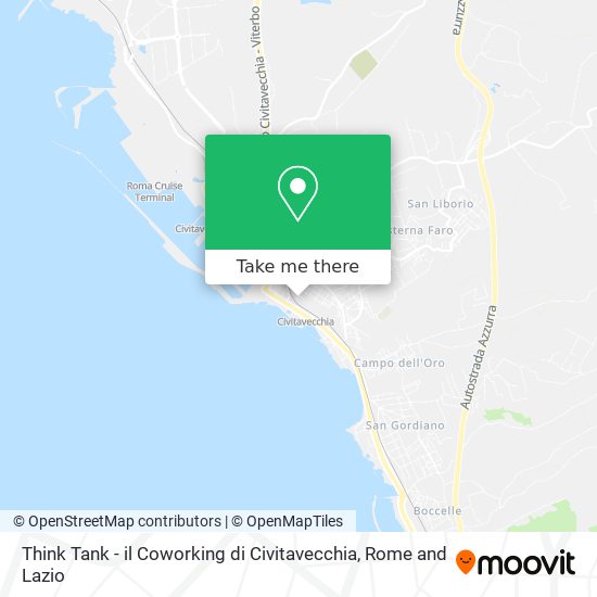 Think Tank - il Coworking di Civitavecchia map