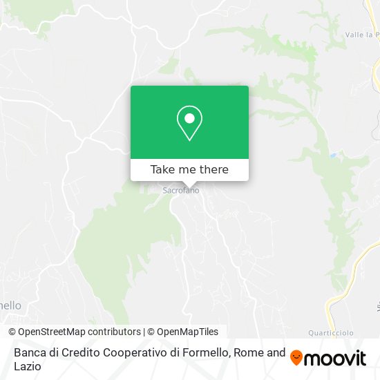 Banca di Credito Cooperativo di Formello map