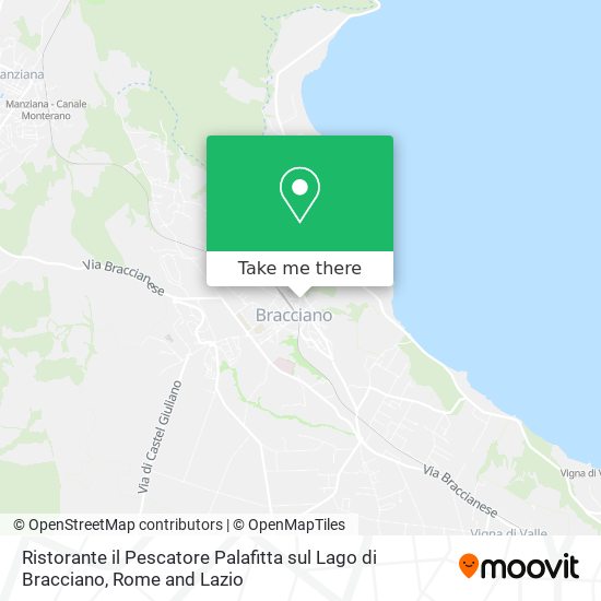 Ristorante il Pescatore Palafitta sul Lago di Bracciano map