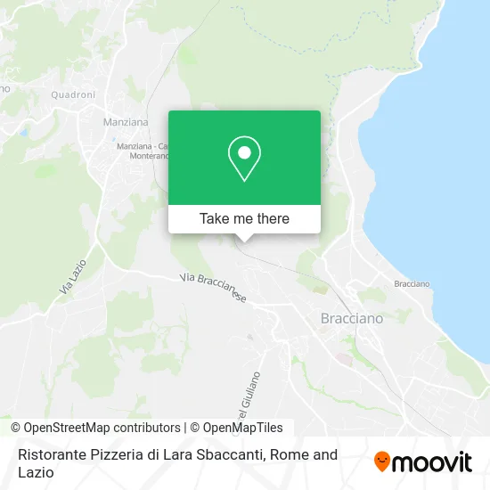 Lara Sbaccanti Restaurant Pizzeria map