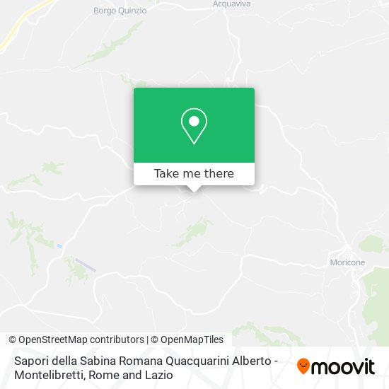 Sapori della Sabina Romana Quacquarini Alberto - Montelibretti map