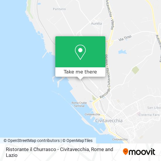 Ristorante il Churrasco - Civitavecchia map