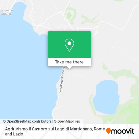 Agriturismo il Castoro sul Lago di Martignano map