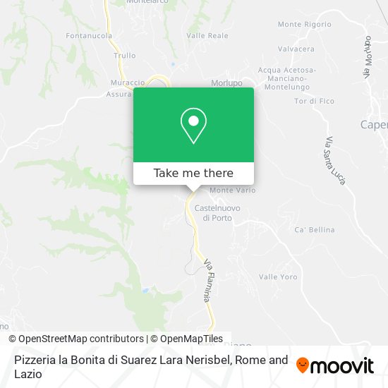 Pizzeria la Bonita di Suarez Lara Nerisbel map