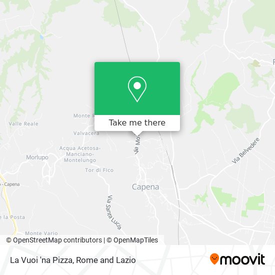 La Vuoi 'na Pizza map