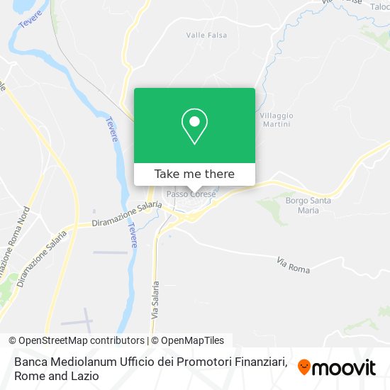 Banca Mediolanum Ufficio dei Promotori Finanziari map