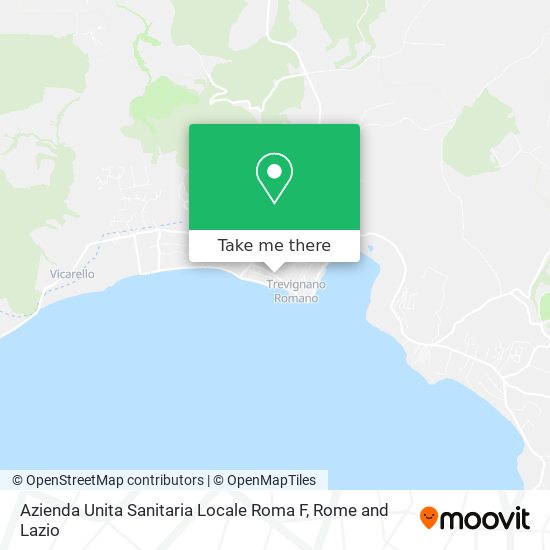Azienda Unita Sanitaria Locale Roma F map