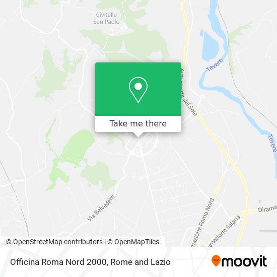 Officina Roma Nord 2000 map