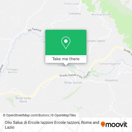 Olio Salus di Ercole Iazzoni Ercole Iazzoni map