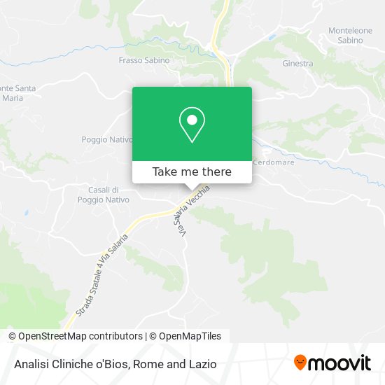 Analisi Cliniche o'Bios map