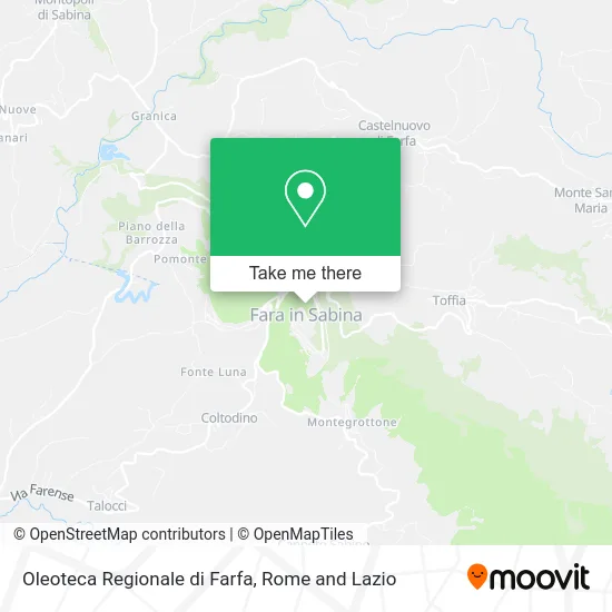 Regional Olive Oil Store of Farfa map