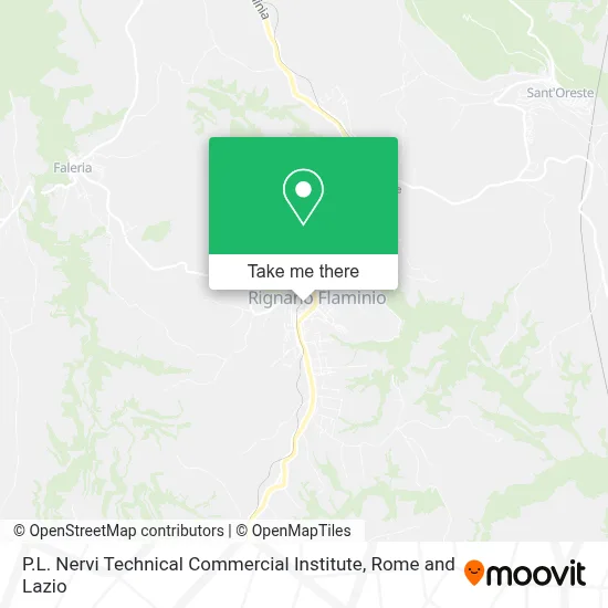 P.L. Nervi Technical Commercial Institute map