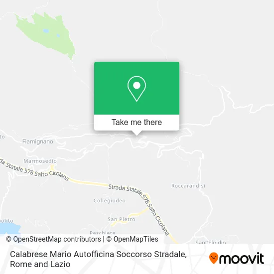 Mario Calabrese Automotive Road Assistance map