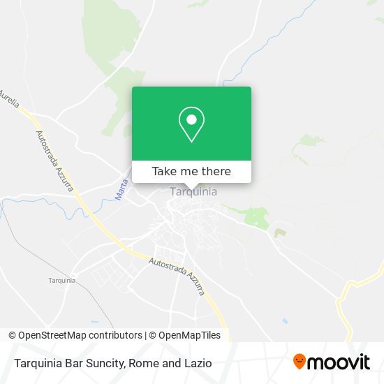 Tarquinia Bar Suncity map