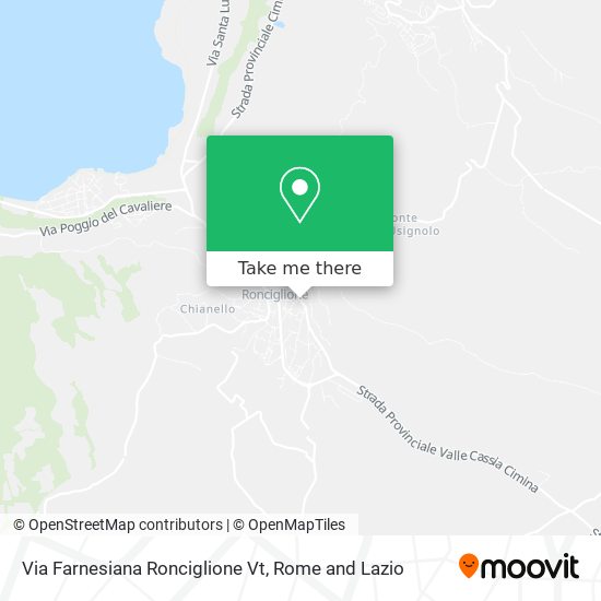 Via Farnesiana Ronciglione Vt map