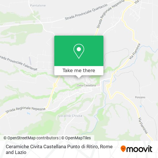 Ceramiche Civita Castellana Punto di Ritiro map