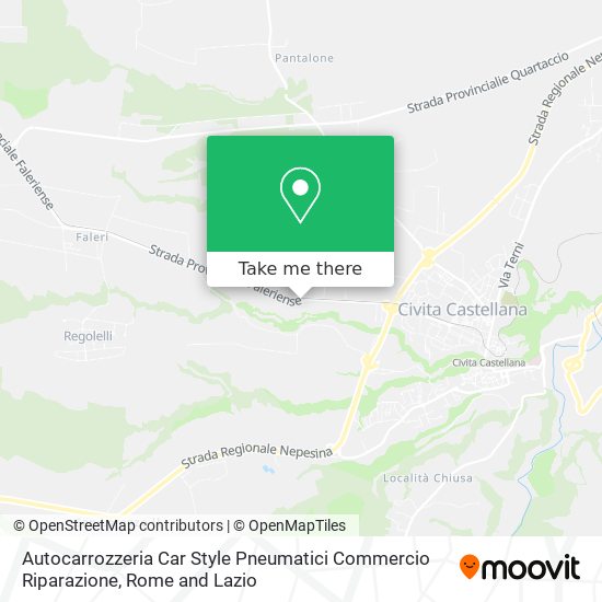 Autocarrozzeria Car Style Pneumatici Commercio Riparazione map