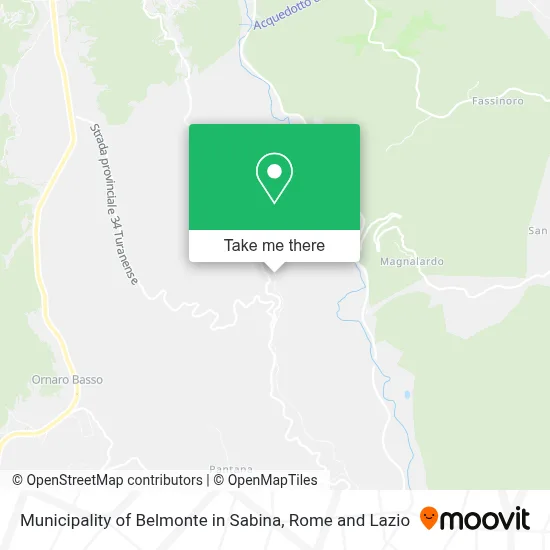 Municipality of Belmonte in Sabina map