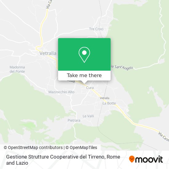 Gestione Strutture Cooperative del Tirreno map