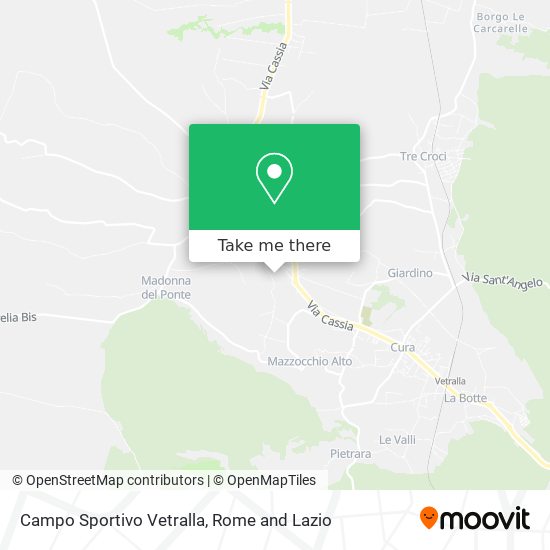 Campo Sportivo Vetralla map