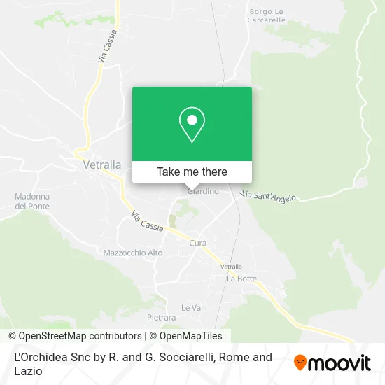 L'Orchidea Snc by R. and G. Socciarelli map