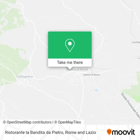 Ristorante la Bandita da Pietro map