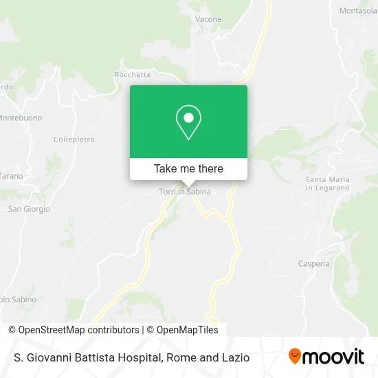 S. Giovanni Battista Hospital map