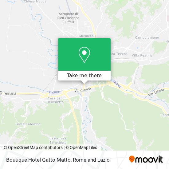 Boutique Hotel Gatto Matto map