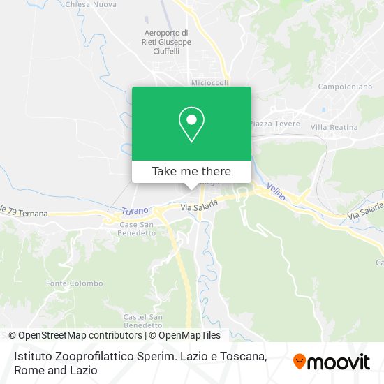 Istituto Zooprofilattico Sperim. Lazio e Toscana map