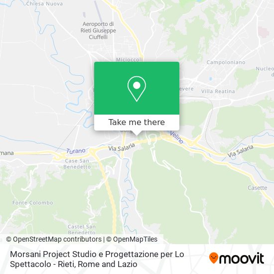 Morsani Project Studio e Progettazione per Lo Spettacolo - Rieti map