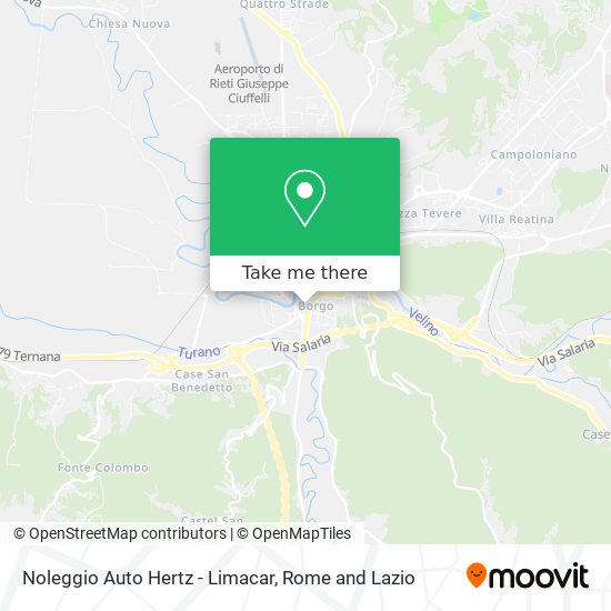 Noleggio Auto Hertz - Limacar map