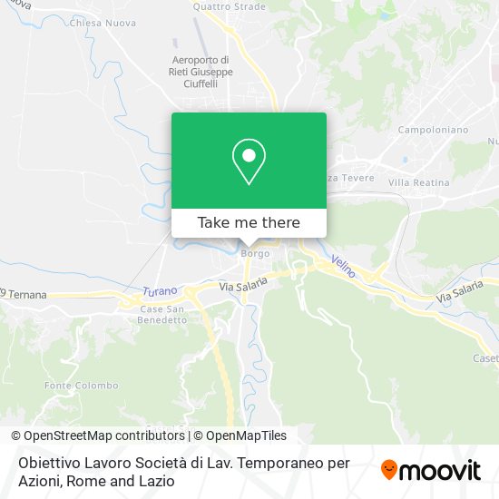 Obiettivo Lavoro Società di Lav. Temporaneo per Azioni map