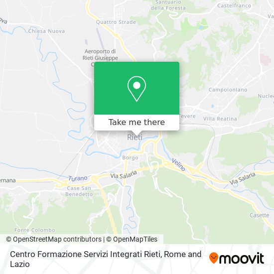 Centro Formazione Servizi Integrati Rieti map