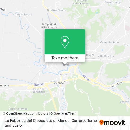 La Fabbrica del Cioccolato di Manuel Carraro map