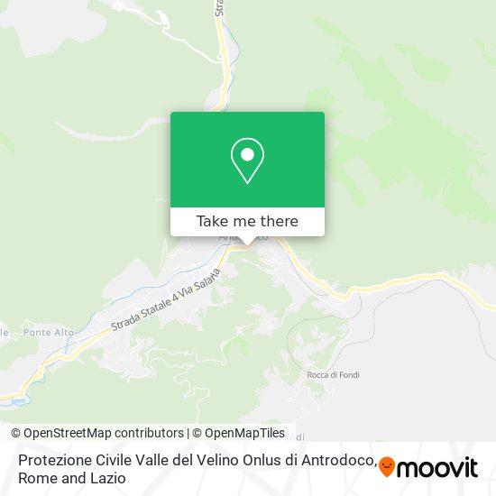 Protezione Civile Valle del Velino Onlus di Antrodoco map