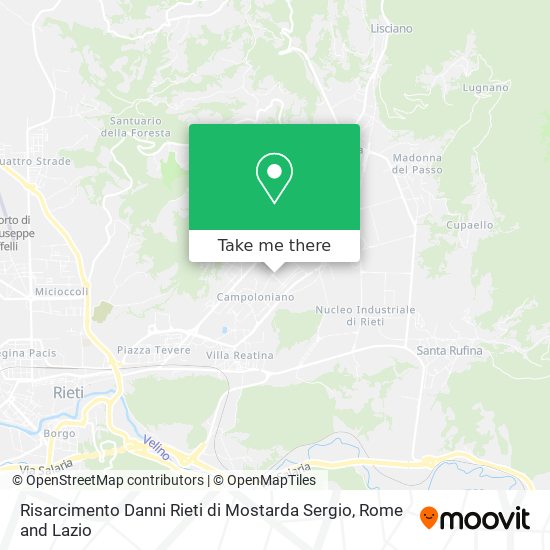 Risarcimento Danni Rieti di Mostarda Sergio map