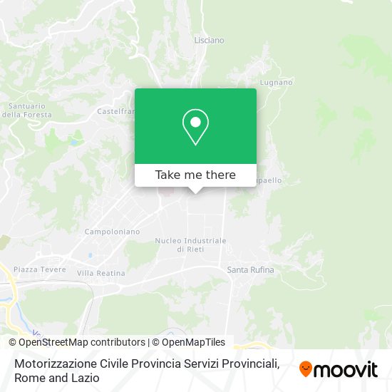 Motorizzazione Civile Provincia Servizi Provinciali map