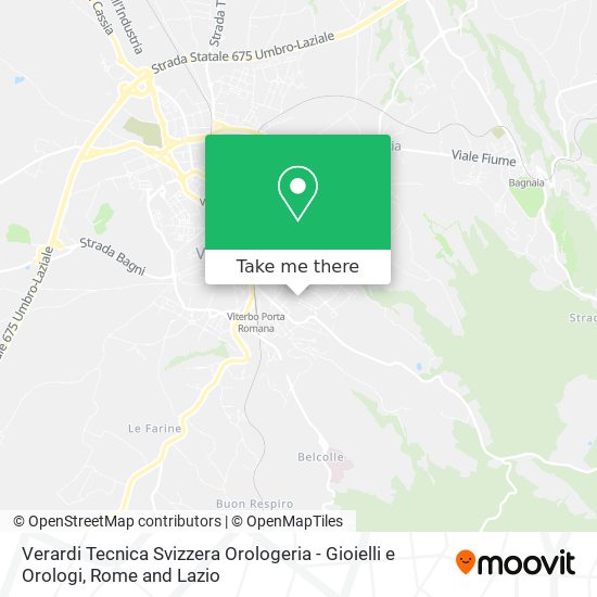 Verardi Tecnica Svizzera Orologeria - Gioielli e Orologi map