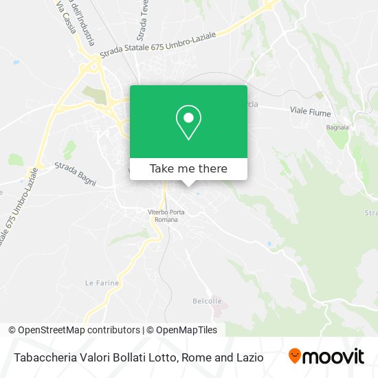 Tabaccheria Valori Bollati Lotto map