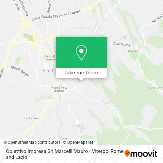 Obiettivo Impresa Srl Marcelli Mauro - Viterbo map
