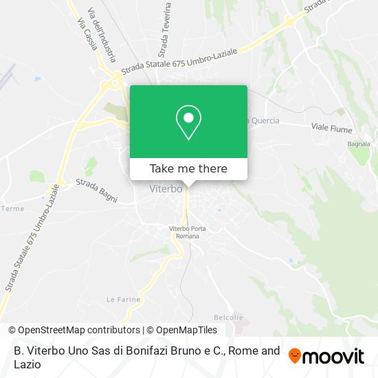 B. Viterbo Uno Sas di Bonifazi Bruno e C. map