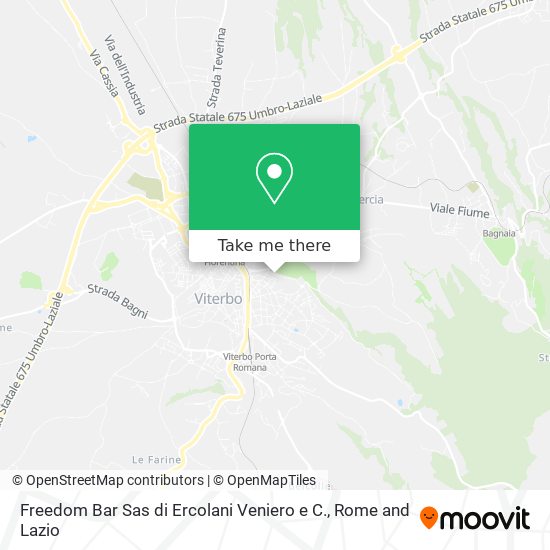 Freedom Bar Sas di Ercolani Veniero e C. map