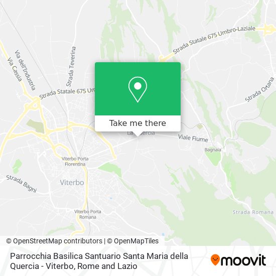 Parrocchia Basilica Santuario Santa Maria della Quercia - Viterbo map
