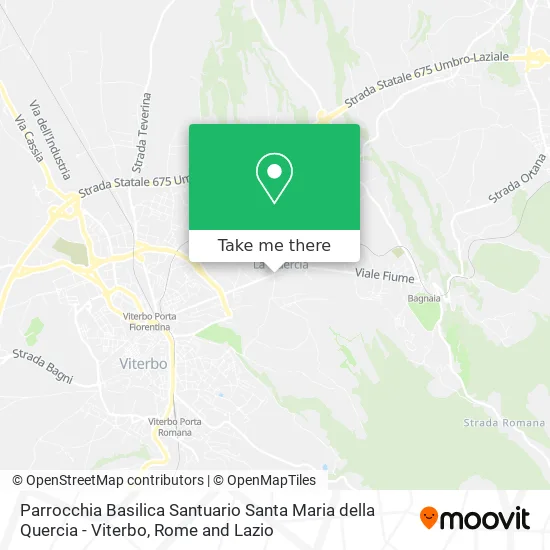 Parrocchia Basilica Santuario Santa Maria della Quercia - Viterbo map